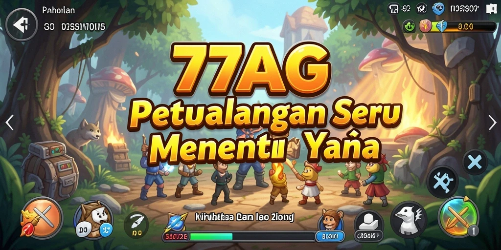 Screenshot gameplay 77AG menunjukkan petualangan mendebarkan dan grafis menawan.