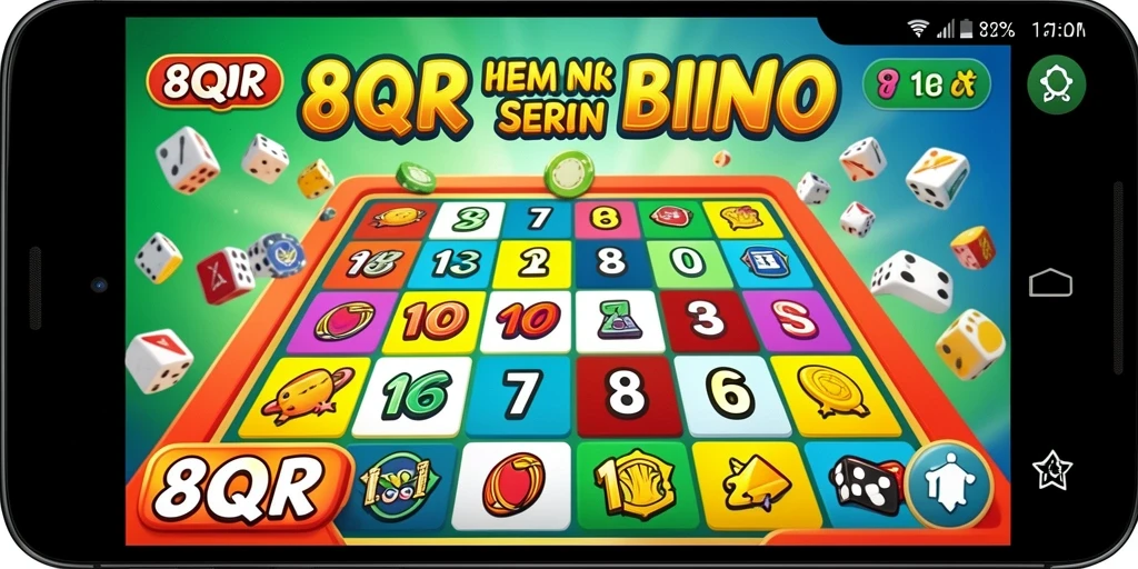 Tampilan gameplay Bingo yang menarik dan seru di 8QR.