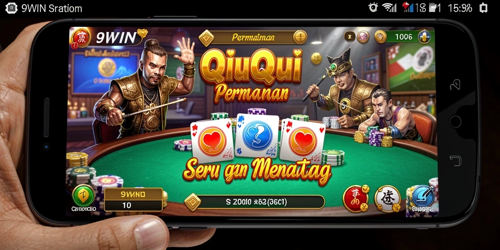 Gameplay seru dalam permainan QiuQiu 9WIN.