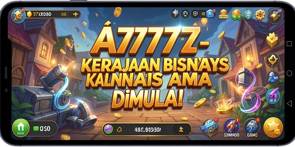 Menampilkan aksi dinamis dalam gameplay Tycoon A7777.