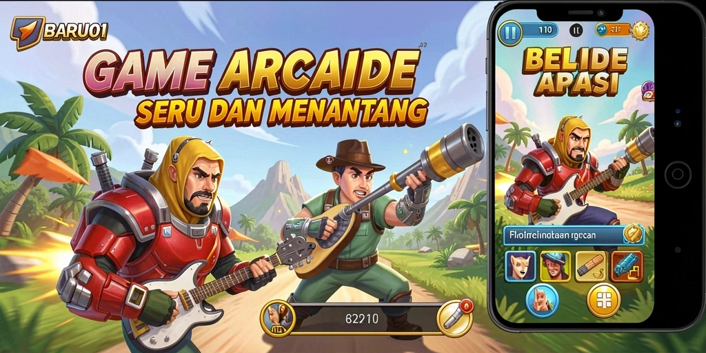 Tampilan gameplay seru dari BARU01 dengan level menantang.