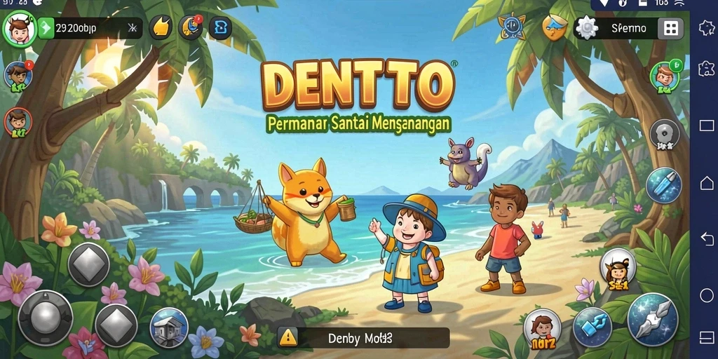 Tampilan screenshot DENTOTO yang menunjukkan gameplay santai dan menarik.