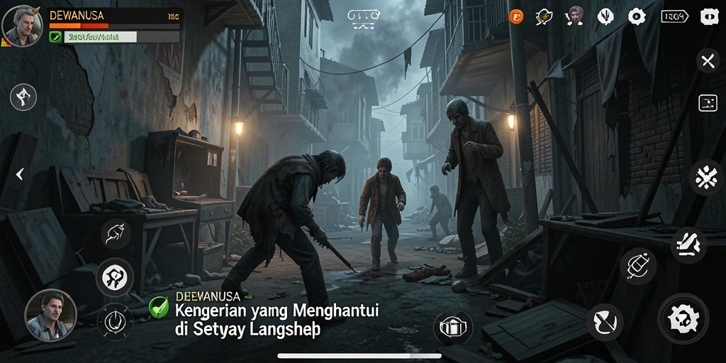 Gameplay menyeramkan di DEWANUSA dengan momen ketegangan yang menakutkan.