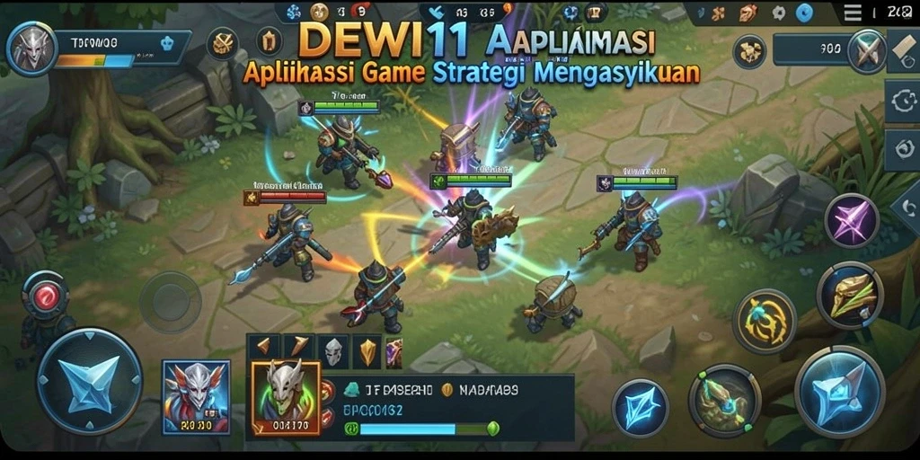 Tampilan gameplay seru dari DEWI11 dengan strategi mendalam.