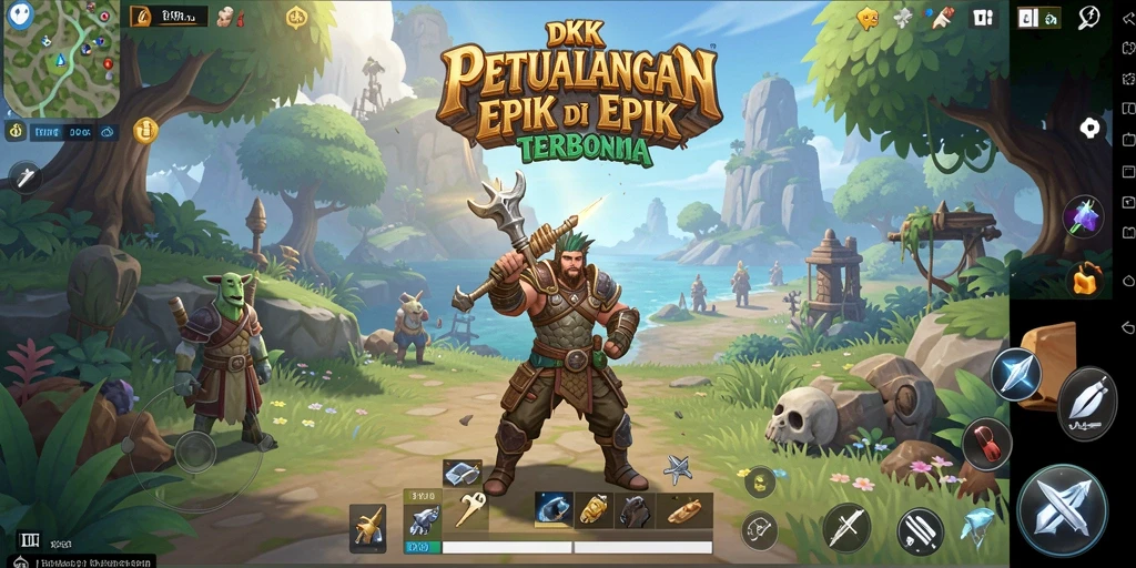 Screenshot gameplay DKK menampilkan aksi petualangan yang seru dan mendebarkan.