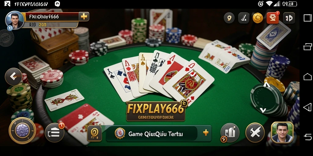 Screenshot gameplay FIXPLAY666 menunjukkan suasana pertarungan QiuQiu yang mendebarkan.