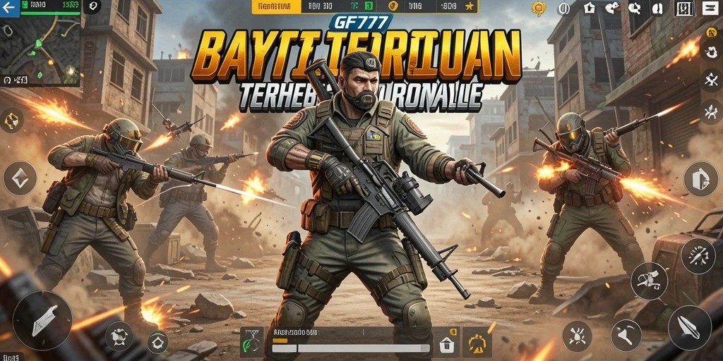 Tampilkan aksi seru di battlefield GF777 dengan gameplay Battle Royale.