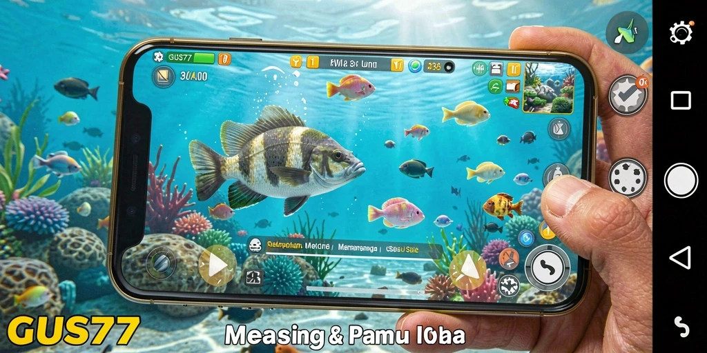 Tangkapan ikan terbesar dalam gameplay GUS77 yang seru.