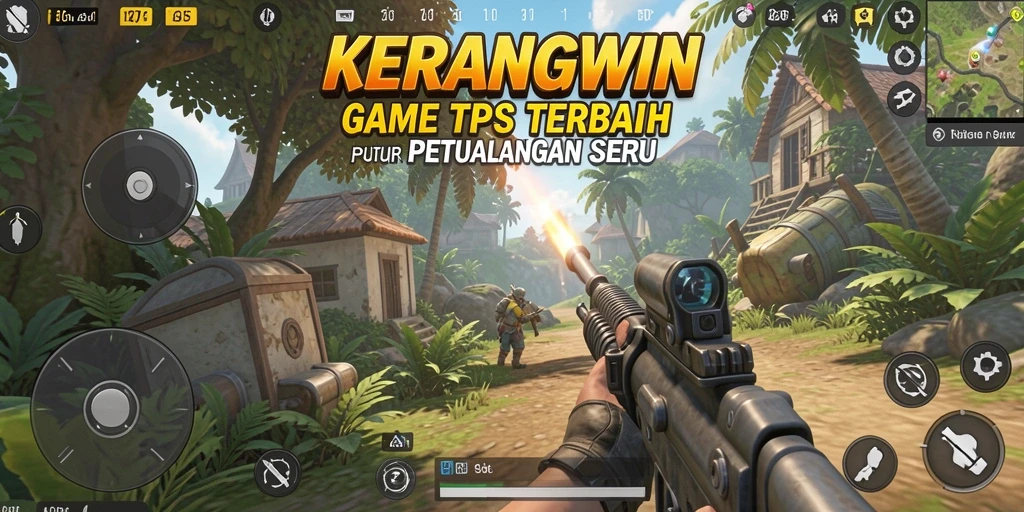 Tampilan gameplay KERANGWIN yang intens dan seru.