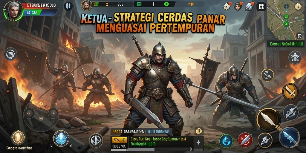 Tampilan gameplay menarik dari KETUA dalam pertempuran strategi.