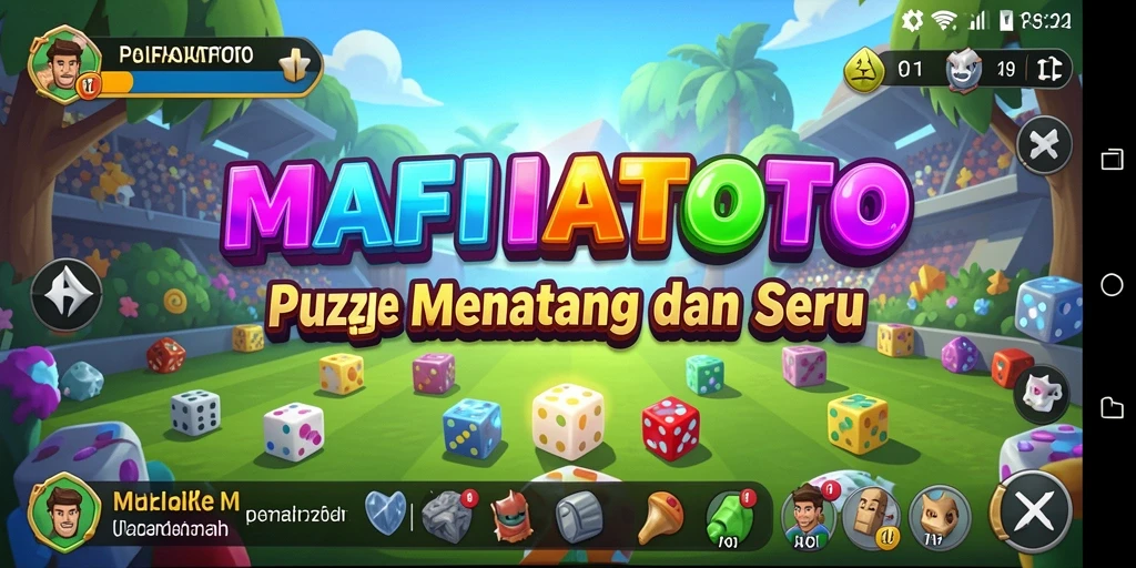Tampilan gameplay MAFIATOTO yang penuh warna dan menarik.