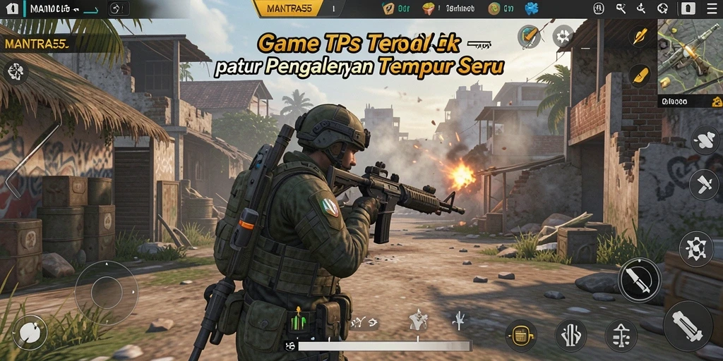 Tampilan gameplay seru dan menantang di MANTRA55.