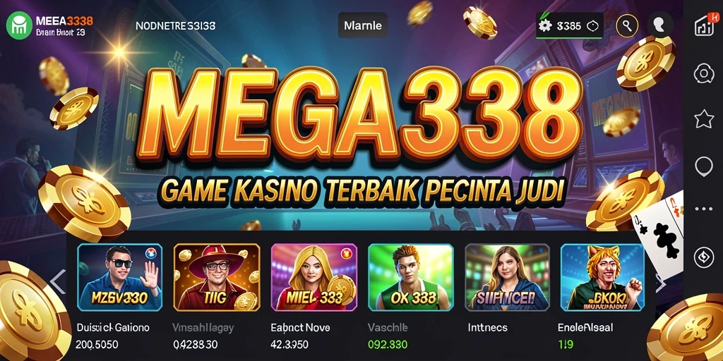 Tampilan menarik dari gameplay MEGA338 yang penuh aksi Kasino.