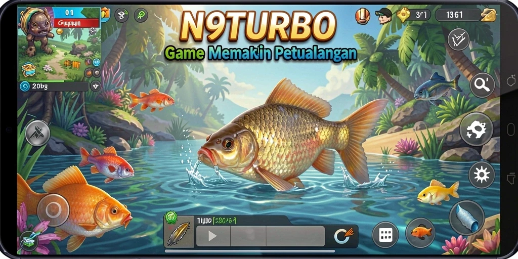 Tangkapan ikan yang luar biasa dalam gameplay N9TURBO.