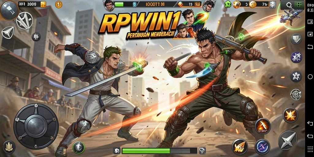 Tampilan menegangkan dari gameplay RPWIN1 yang penuh aksi.
