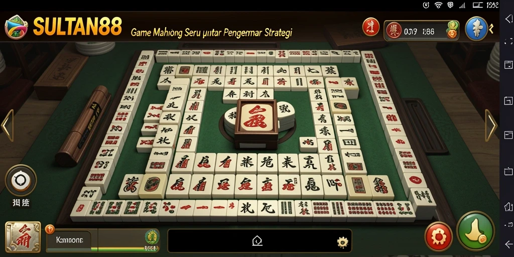 Tampilan menawan gameplay SULTAN88 yang menampilkan elemen Mahjong.