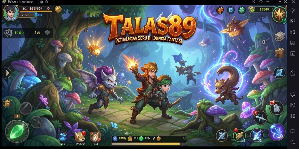 Gameplay menarik dalam dunia fantasi RPG dengan karakter unik.