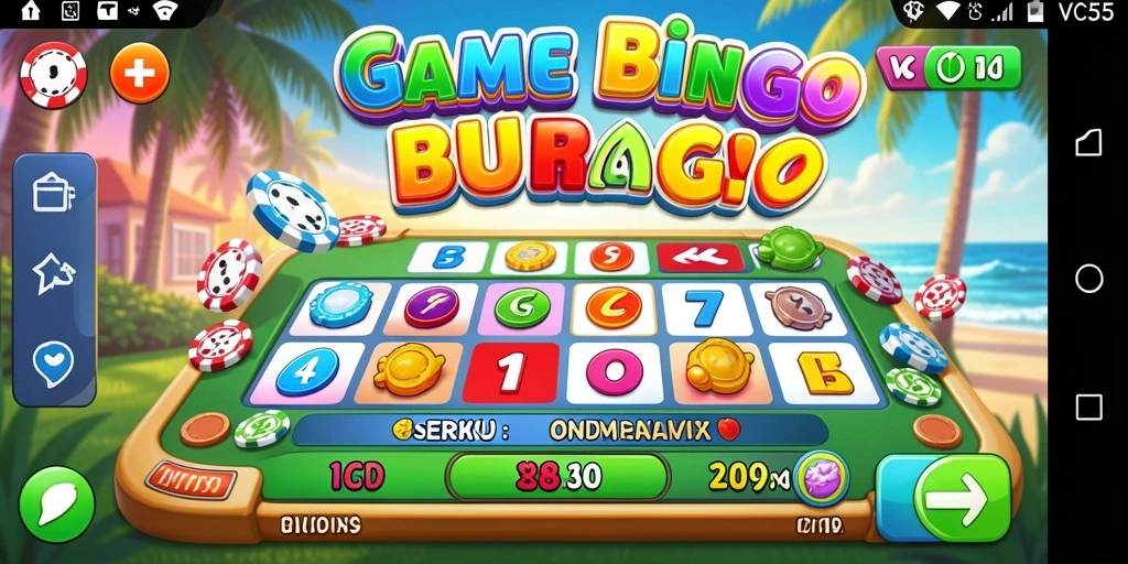 Tampilan gameplay seru dalam permainan Bingo VC55 yang mengasyikkan.